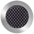 Stud Circular Diamond, Black KDEC 35 B